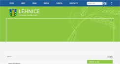 Desktop Screenshot of obeclehnice.sk